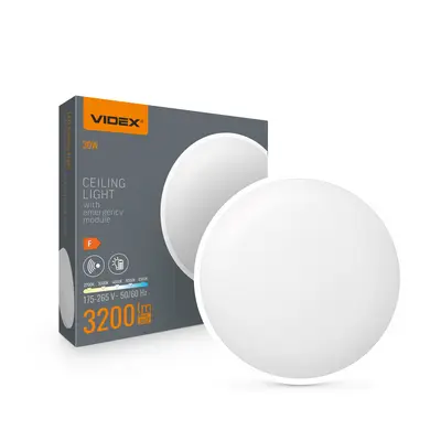Светильник аварийный накладной LED с датчиком движения VIDEX 30W 2700-6500K 220V