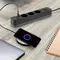 Сетевой удлинитель VIDEX ONCORD с 3 розетками 3 м (3x1.5 мм) 2.4 А 2 USB+USB-C с кнопкой, черный