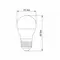 LED лампа VIDEX G45h 6W E27 4100K