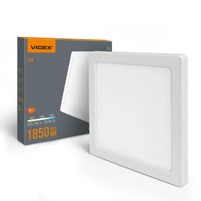 Квадратный LED-светильник VIDEX DL6S 18W 3000K-4000K-6500K White
