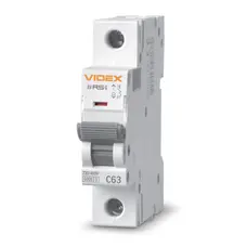 Автоматический выключатель RS6 1п 63А 6кА С VIDEX RESIST