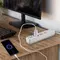 Сетевой удлинитель VIDEX ONCORD с 3 розетками 3 м (3x1.5 мм) 2.4 А 2 USB+USB-C с кнопкой, белый