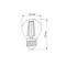LED лампа TITANUM Filament G45 4W E27 2200K бронза