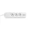 Сетевой удлинитель VIDEX ONCORD с 3 розетками 3 м (3x1.5 мм) 2.4 А 2 USB+USB-C с кнопкой, белый