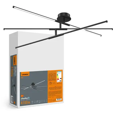 Светильник потолочный LED VIDEX CLD013 40W 3000-4000-6000K Черный