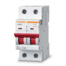 Автоматический выключатель RS4 2п 32А С 4,5кА VIDEX RESIST