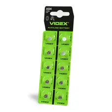 Батарейка часовая Videx AG 4/LR626 BLISTER CARD 10 шт