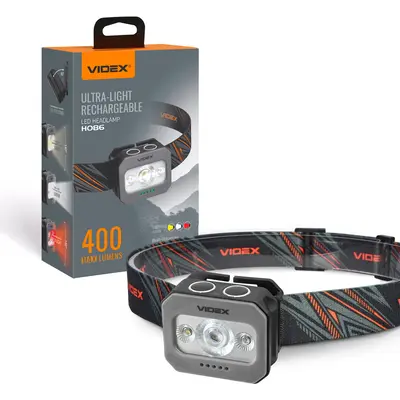 Налобний світлодіодний ліхтарик VIDEX VLF-H086 400Lm 5000K