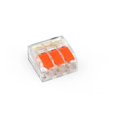 Клеммник быстрого монтажа 3п прозрачный PC (TF-KNT-413) TITANUM