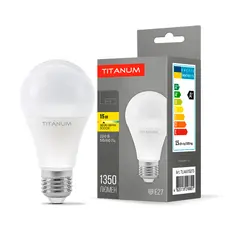Светодиодная лампа TITANUM A65 15W E27 3000K