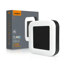 LED світильник ART IP65 квадратний VIDEX 15W 5000K Black