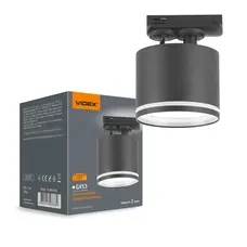 Светильник VIDEX под лампу GX53 трековый Чёрный (VL-SPF35C-B)