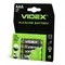 Батарейка щелочная Videx LR03/AAA 4шт Blister Card