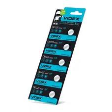 Батарейка литиевая Videx CR1225 5шт BLISTER CARD