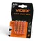 Батарейка солевая VIDEX R03P/AAA 4шт BLISTER