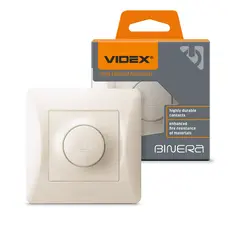 Диммер 600 Вт кремовый VIDEX BINERA