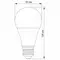 LED лампа TITANUM A65 15W E27 4100K