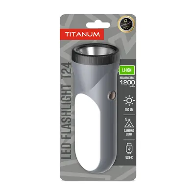 Портативный светодиодный фонарик TITANUM TLF-T24 150Lm Gray
