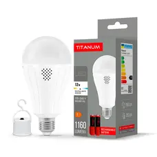 Аккумуляторная LED-лампа TITANUM A80 12W E27 4000K 230V