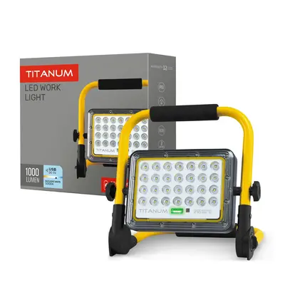 LED прожектор акумуляторний IP65 TITANUM 1000Lm 5000K