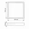 LED Світильник накладний квадрат VIDEX 24W 5000K White