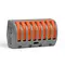 Клеммник быстрого монтажа 8п серый PС (TF-KNG-218) TITANUM