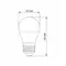 LED лампа VIDEX G45h 4.9W E27 4100K