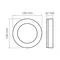 LED світильник ART IP65 круглий VIDEX VLE-BHFR-155B 15W 5000K Black