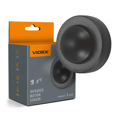 Датчик движения и освещённости VIDEX VL-SPC46B 220V 2000W инфракрасный чёрный