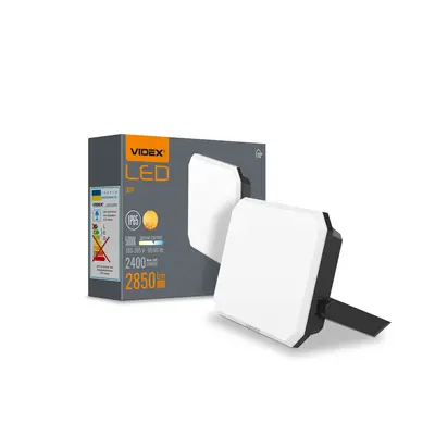 Светодиодный прожектор VIDEX F3 30W 5000K 220V черный (VLE-F3-0305B)