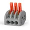 Клемник швидкого монтажу 3п сірий PA (TF-KNG-213) TITANUM