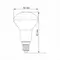 LED лампа TITANUM R50 6W E14 3000K
