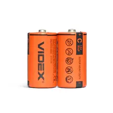 Солевой элемент Videx R14P/C 2 шт. SHRINK