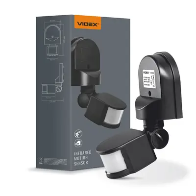 Датчик движения и освещенности VIDEX VL-SPW02B 220V 1200W инфракрасный