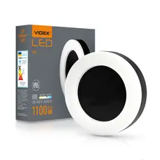 Светильник LED ART IP65 круглый VIDEX 15W 5000K Черный