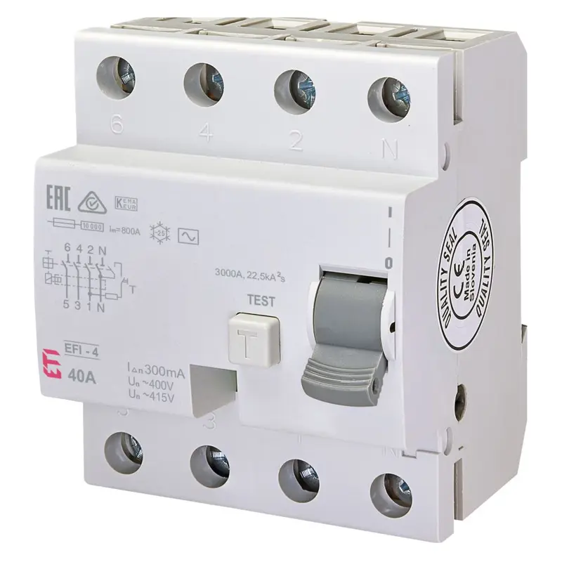 Диф. реле EFI-4 40/0,3 AС Диф. реле EFI-4 40/0,3 AС