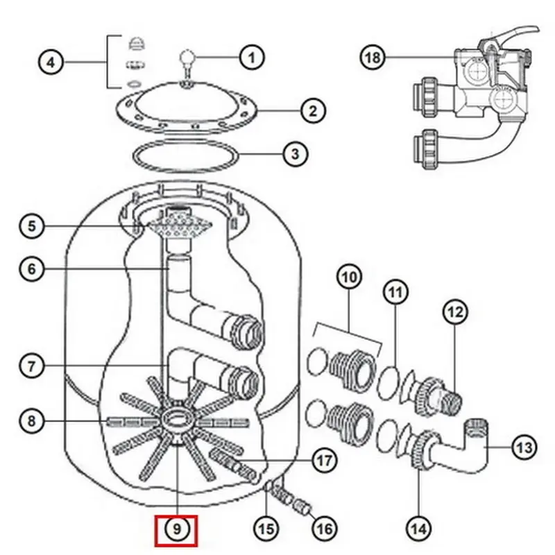 Дюзова коробка Hayward NCX12025 Дюзова коробка Hayward NCX12025