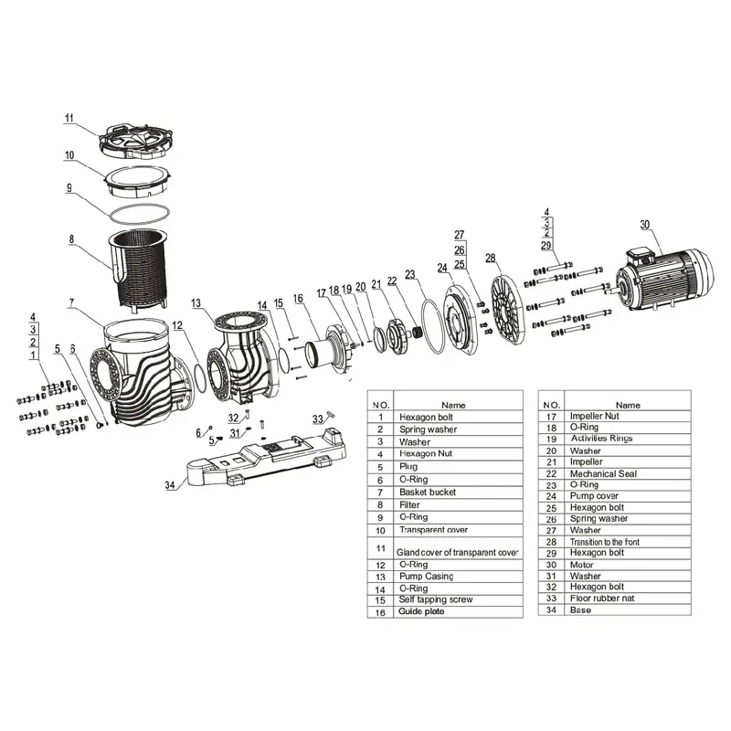 Насос Aquaviva LX WEQ750 (380 В, 100 м3/год, 7.5 HP) Насос Aquaviva LX WEQ750 (380 В, 100 м3/год, 7.5 HP)