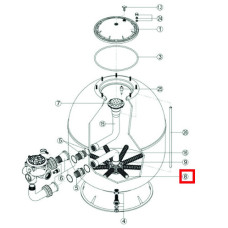 Сепаратор для фільтра Hayward PRO S360SLE (RRFI0008.03R\500201150000)