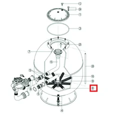 Сепаратор для фільтра Hayward PRO S360SLE (RRFI0008.03R\500201150000)