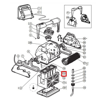 Блок мотора пилососа Hayward QC RCX43000