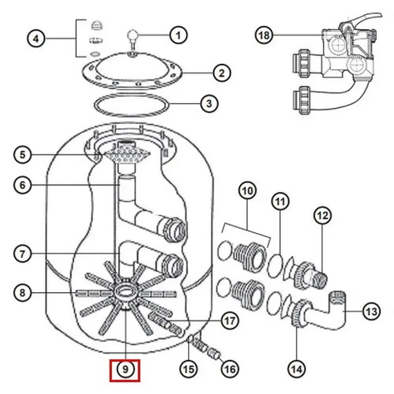 Дюзова коробка Hayward NCX12024 Дюзова коробка Hayward NCX12024