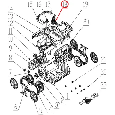 Водовипуск до пилососа Wybotics WY200, (Water outlet№18/WY200)