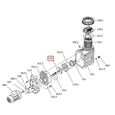 Крильчатка насоса Speck BADU ТОР ІІ/12 (292.1123.029)