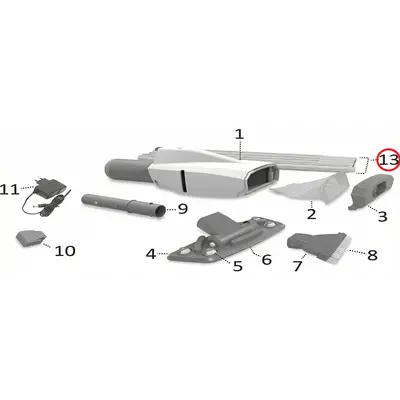 Набір труб Kokido для пилососа Telsa EV15, 5 шт. (EV15ASM01/GRY)