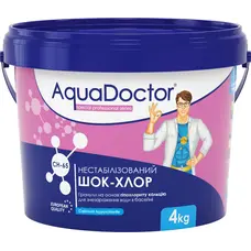 Шок-хлор для басейну AquaDoctor CH-65 4 кг в гранулах нестабілізований