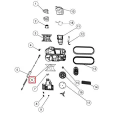 Права бічна кришка з гвинтами для робота-пилососа Fairland X30-X80 (2020010100061)