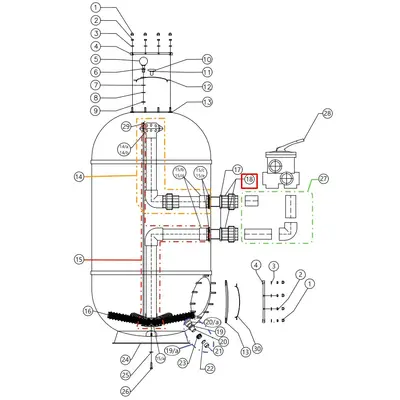 З'єднувальна муфта D.50 для фільтра CAPRI-HP 650 (35012509)