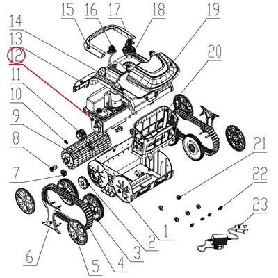 Моторний блок до пилососа Wybotics WY200 (No 12 B.WYBOT S1.04.002)