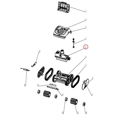 Моторний блок для робота-пилососа Wybotics C1 (B.OS7010C.03.002)